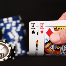 poker playing cards and chips